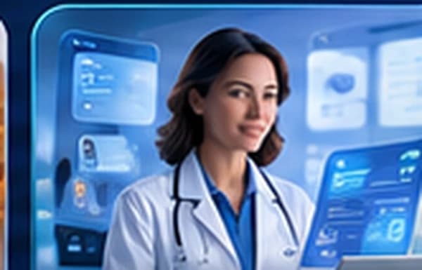 Healthcare Technology interface illustration