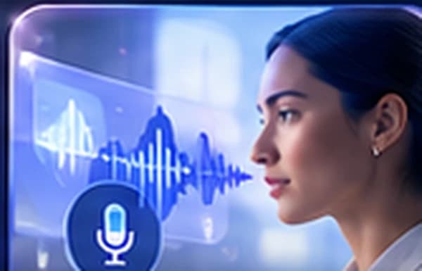 Agentic Voice AI interface illustration