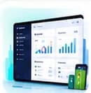 Custom CRM application illustration