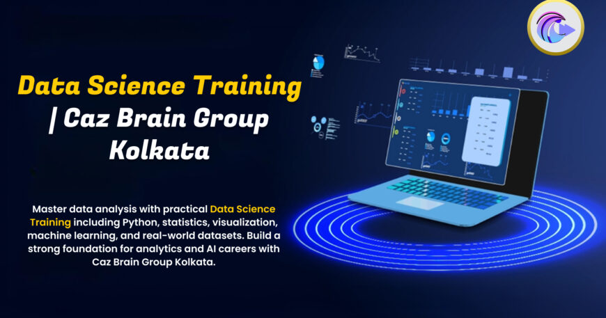 Data Science Training Kolkata lab at Caz Brain Group teaching Python statistics machine learning and data visualization techniques