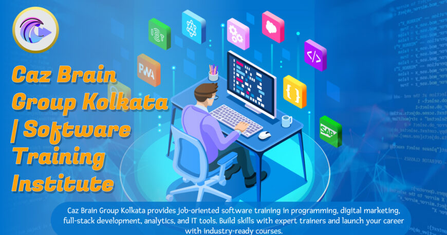 Software Training Institute Kolkata students at Caz Brain Group learning programming and digital marketing skills practically