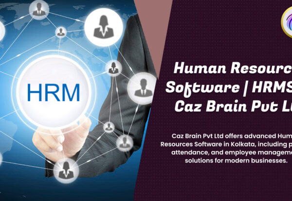 Human Resources Software Kolkata dashboard from Caz Brain Pvt Ltd showing payroll attendance employee management and HRMS features